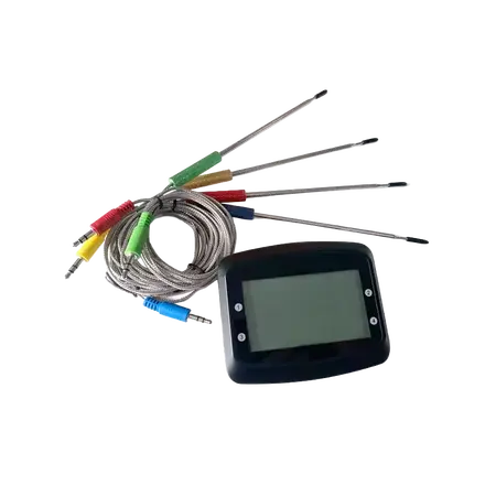 Maestro BBQ digitale thermometer 4 probes RVS 2x AAA excl.