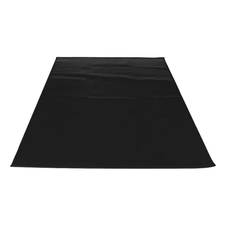 Maestro vuurvaste BBQ mat zwart - 120 x 60 cm - afbeelding 2