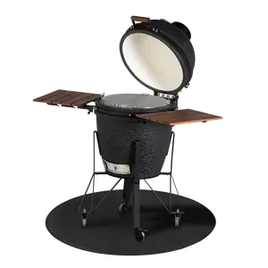 Vuurvaste BBQ mat zwart - D120 cm - afbeelding 2